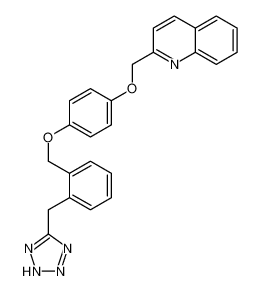 2-[[4-[[2-(2H-tetrazol-5-ylmethyl)phenyl]methoxy]phenoxy]methyl]quinoline