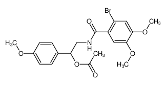 128580-97-2 spectrum, 2-(2-bromo-4,5-dimethoxybenzamido)-1-(4-methoxyphenyl)ethyl acetate