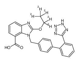 2-(1,1,2,2,2-pentadeuterioethoxy)-3-[[4-[2-(2H-tetrazol-5-yl)phenyl]phenyl]methyl]benzimidazole-4-carboxylic acid