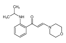 (E)-1-[2-(isopropylamino)phenyl]-3-morpholinoprop-2-en-1-one 1399859-08-5