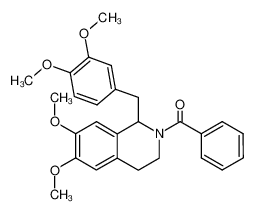 97157-25-0 2-Benzoyl-1-<(3,4-dimethoxyphenyl)methyl>-6,7-dimethoxy-1,2,3,4-tetrahydroisoquinoline