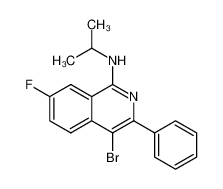 4-bromo-7-fluoro-N-isopropyl-3-phenylisoquinolin-1-amine 1313495-60-1