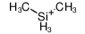 28965-62-0 structure, C2H7Si+