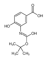 4-hydroxy-3-[(2-methylpropan-2-yl)oxycarbonylamino]benzoic acid 135322-01-9