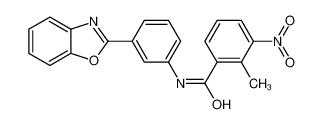 N-[3-(1,3-benzoxazol-2-yl)phenyl]-2-methyl-3-nitrobenzamide 6000-54-0