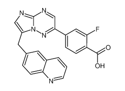 2-fluoro-4-(7-(quinolin-6-ylmethyl)imidazo[1,2-b][1,2,4]triazin-2-yl)benzoic acid