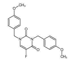 5-fluoro-1,3-bis[(4-methoxyphenyl)methyl]pyrimidine-2,4-dione 897304-05-1