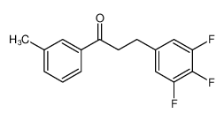 1-(3-methylphenyl)-3-(3,4,5-trifluorophenyl)propan-1-one 898777-60-1