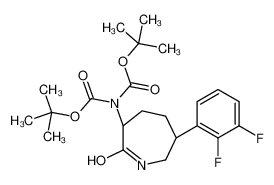 1042057-12-4 spectrum, Bis(2-methyl-2-propanyl) [(3R,6S)-6-(2,3-difluorophenyl)-2-oxo-3- azepanyl]imidodicarbonate