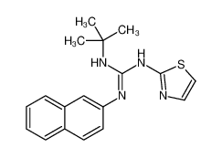 2-tert-butyl-1-naphthalen-2-yl-1-(1,3-thiazol-2-yl)guanidine 72041-76-0