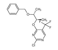 4-{[(1R,2R)-2-(benzyloxy)-1-methylpropyl]oxy}-2-chloro-5-(trifluoromethyl)pyrimidine 1223498-50-7