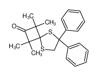 100281-71-8 1,1,3,3-tetramethyl-6,6-diphenyl-5,8-dithiaspiro[3.4]octan-2-one