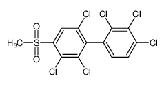 1,3,4-trichloro-5-methylsulfonyl-2-(2,3,4-trichlorophenyl)benzene 104086-16-0