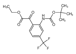 159684-36-3 (2-tert-Butoxycarbonylamino-4-trifluoromethyl-phenyl)-oxo-acetic acid ethyl ester