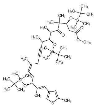 251292-33-8 methyl (3S,6R,7S,8S,12Z,15S,16E)-3,7,15-tris((tert-butyldimethylsilyl)oxy)-4,4,6,8,12,16-hexamethyl-17-(2-methylthiazol-4-yl)-5-oxoheptadeca-12,16-dien-9-ynoate