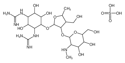 34520-86-0 structure, C21H43N7O15S