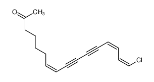 76480-29-0 spectrum, (1Z,3Z,9Z)-1-Chlorohexadeca-5,7-diyne-1,3,9-trien-15-one