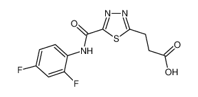 3-(5-{[(2,4-Difluorophenyl)amino]carbonyl}-1,3,4-thiadiazol-2-yl)propanoic acid 1142202-71-8