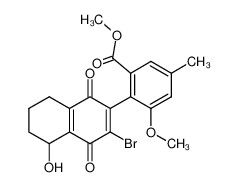 155722-63-7 structure, C20H19BrO6