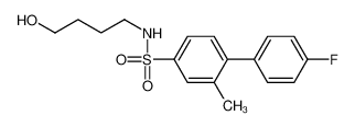 4-(4-fluorophenyl)-N-(4-hydroxybutyl)-3-methylbenzenesulfonamide 871114-05-5