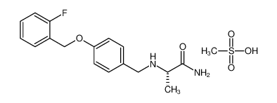 (2S)-2-[[4-[(2-fluorophenyl)methoxy]phenyl]methylamino]propanamide,methanesulfonic acid 202825-45-4