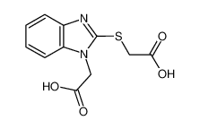 {[1-(Carboxymethyl)-1H-benzimidazol-2-yl]-thio}acetic acid 708243-99-6