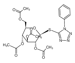 52431-86-4 5-S-(2,3,4,6-tetra-O-acetyl-β-D-glucopyranosyl)-1-phenyl-5-thiotetrazole