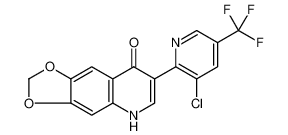 882747-40-2 structure, C16H8ClF3N2O3