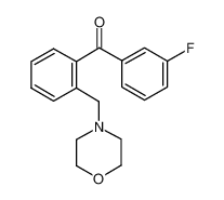 (3-fluorophenyl)-[2-(morpholin-4-ylmethyl)phenyl]methanone 898750-41-9