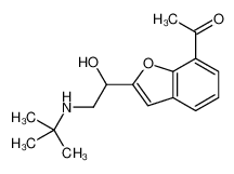 1-[2-[2-(tert-butylamino)-1-hydroxyethyl]-1-benzofuran-7-yl]ethanone 59664-01-6