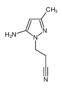 3-(5-amino-3-methylpyrazol-1-yl)propanenitrile 61255-82-1