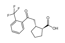 (1R,2S)-2-{2-氧代-2-[2-(三氟甲基)苯基]乙基}环戊烷羧酸