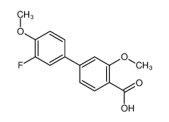 1261928-05-5 structure, C15H13FO4