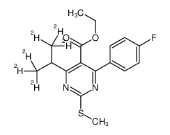 1189487-47-5 structure, C17H13D6FN2O2S