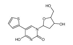 127235-63-6 1-[4-hydroxy-5-(hydroxymethyl)oxolan-2-yl]-5-thiophen-2-ylpyrimidine-2,4-dione