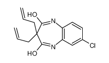 77414-08-5 7-chloro-3,3-bis(prop-2-enyl)-1,5-dihydro-1,5-benzodiazepine-2,4-dione