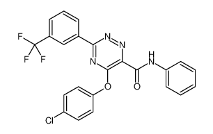 5-(4-chlorophenoxy)-N-phenyl-3-[3-(trifluoromethyl)phenyl]-1,2,4-triazine-6-carboxamide 921620-20-4