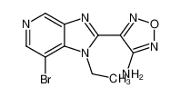 4-(7-bromo-1-ethylimidazo[4,5-c]pyridin-2-yl)-1,2,5-oxadiazol-3-amine