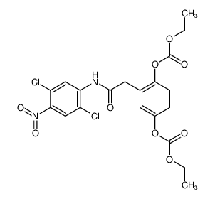 2,5-Diethoxycarbonyl-homogentisinsaeure-<2,5-dichlor-4-nitro-anilid>