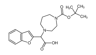 2-(1-benzofuran-2-yl)-2-[4-[(2-methylpropan-2-yl)oxycarbonyl]-1,4-diazepan-1-yl]acetic acid 885275-79-6