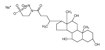 76757-84-1 sodium,2-[nitroso-[(4R)-4-[(3R,5S,7R,10S,12S,13R,17R)-3,7,12-trihydroxy-10,13-dimethyl-2,3,4,5,6,7,8,9,11,12,14,15,16,17-tetradecahydro-1H-cyclopenta[a]phenanthren-17-yl]pentanoyl]amino]ethanesulfonate