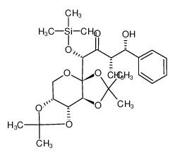 76498-61-8 (1R,3S,4S)-4-Hydroxy-3-methyl-4-phenyl-1-((3aR,5aR,8aR,8bS)-2,2,7,7-tetramethyl-tetrahydro-bis[1,3]dioxolo[4,5-b;4',5'-d]pyran-3a-yl)-1-trimethylsilanyloxy-butan-2-one