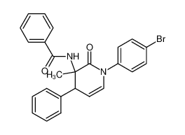 75603-99-5 N-[1-(4-Bromo-phenyl)-3-methyl-2-oxo-4-phenyl-1,2,3,4-tetrahydro-pyridin-3-yl]-benzamide