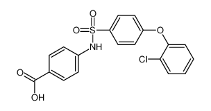 4-({[4-(2-Chlorophenoxy)phenyl]sulfonyl}amino)benzoic acid