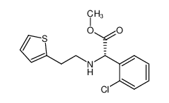 methyl (2S)-2-(2-chlorophenyl)-2-(2-thiophen-2-ylethylamino)acetate 141109-20-8