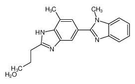 4-methyl-6-(1-methylbenzimidazol-2-yl)-2-propyl-1H-benzimidazole,hydrate 1282554-35-1