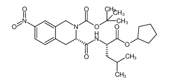 914605-85-9 (S)-3-((S)-1-cyclopentyloxycarbonyl-3-methyl-butylcarbamoyl)-7-nitro-3,4-dihydro-1H-isoquinoline-2-carboxylic acid tert-butyl ester