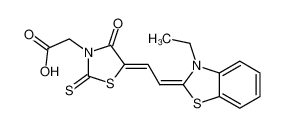 [5-[2-(3-乙基-3H-苯并噻唑-2-亚基)乙亚基]-4-氧代-2-硫酮噻唑烷-3-基]乙酸