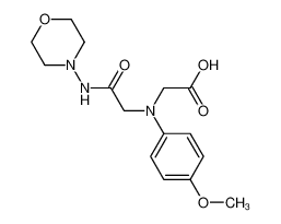 {(4-Methoxyphenyl)[2-(morpholin-4-ylamino)-2-oxoethyl]amino}acetic acid 1142216-11-2