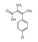 3-(4-chlorophenyl)-2-methylbut-2-enoic acid 61712-15-0
